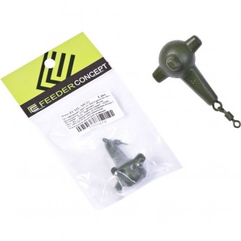 Груз маркерный с вертлюгой FEEDER CONCEPT Mace Green 120г Груз маркерный с вертлюгой FEEDER CONCEPT Mace Green 120г